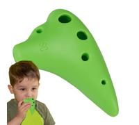 SC Key - Flauta de resina de 6 agujeros, con cancionero tutorial y cordón, instrumento musical coleccionable portátil para niños, adultos, principiantes, iluminación musical infantil