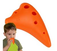 SC Key - Flauta de resina de 6 agujeros, con cancionero tutorial y cordón, instrumento musical coleccionable portátil para niños, adultos, principiantes, iluminación musical infantil