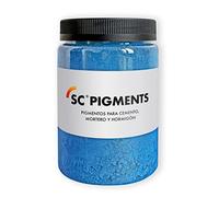 SC Pigments® Ref: Color Azul Cobalto 750 Cielo · Pigmento colorante Azul de Cobalto puro para cemento, mortero, hormigón, yeso y cal. Serra Ciments ® Peso: ± 600 g.