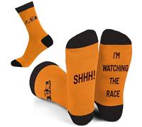 SC Products F1 Socks for Car Lovers | Size 6-12 Cotton Novelty Socks for Men Formula 1 Gifts | Grand Prix F1 Gifts for Men Christmas Presents | Formula 1 Merchandise for Racing Fans
