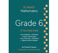 SC READY Grade 6 Math: 13-Day Study Guide: A Complete Test Prep Review & Practice Assessments