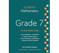 SC READY Grade 7 Math: 13-Day Study Guide: A Complete Test Prep Review & Practice Assessments
