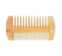 SC123 Peine de bigote para cabello o barba de 4.3 pulgadas, hecho a mano, dientes finos y anchos, peines de viaje con antiestático, desenredante, masaje, cuero cabelludo Gua sha para mujeres y hombres