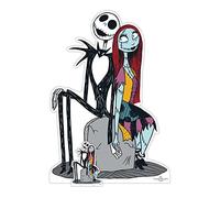 SC4184 Jack y Sally Pesadilla Antes de Navidad Lifesize Cartón Recorte con Mini Figura de Escritorio