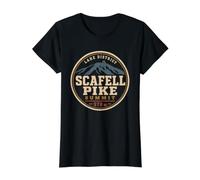 Scafell Pike 978m Distrito de los Lagos Cumbria Inglaterra cayó Caminando Camiseta gráfica económica, Mujer, Negro, L