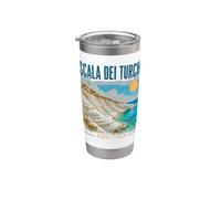 Scala dei Turchi Sicilia Italia Vintage Patrimonio italiano Vaso térmico de acero inoxidable de doble pared