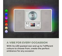 Scala VCD-IR Radio por Internet WLAN CD BT MP3 DAB+ Radio FM Auna