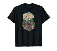 Scale Model Full Passion Vintage Steam Train Hobby Camiseta