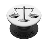 Scales of Justice Libra Star Sign Legal Gift Abogado Juez PopSockets PopGrip Adhesivo