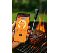 SCALESON S410 Termómetro para asados y parrillas/Inalámbrico/Conectividad con la aplicación/Alcance de 10 metros/Carga rápida en sólo 5 minutos
