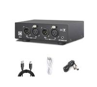 Scalewbin 2 canales 48V Universal Compacto Phantom Power Kit para Micrófono de Condensador Equipo de Grabación Musical