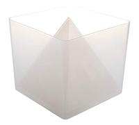 Scalewbin Molde de silicona con diseño de pirámide de resina y cristal con de plástico