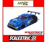 SCALEXTRIC - Vehículo de Carreras Advance - Coche Slot - Escala 1:32 (Mercedes AMG GT3 - Blistein)