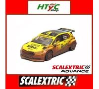 SCALEXTRIC ADVANCE SKODA FABIA WRC2 #1 COHETE SUAREZ MUD EFFECT SCX E10565S300