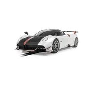 Scalextric Blanco Perla metálico, C4399 Pagani Huayra BC Roadster, Slot Car-Street & Rally