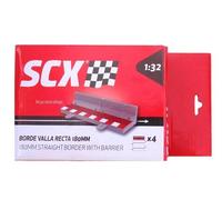 SCALEXTRIC BORDE VALLA RECTA 180 MM X 4 UNIDADES SCX U10488X200
