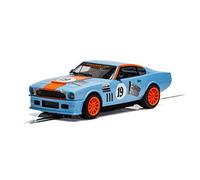 Scalextric C4209 Aston Martin V8 - Edición del Golfo - Rikki Cann Racing, Naranja/Azul