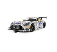 Scalextric C4496 Mercedes AMG GT3-RAM Racing-D2, Slot Cars-World Sport Champ/Endurance, Plateado