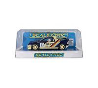 Scalextric C4667 Ford RS200 Slot Car, Pat Doran Livery, Azul y Crema, Escala 1:32, con magnatracción y Luces