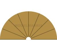 Scalextric Borde Interior 180° (2) Espacio Coche Accesorios Autopiste Scalextric