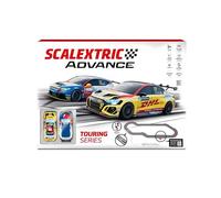 SCALEXTRIC - Circuito Advance - Pista de Carreras Completa - 2 Coches Incluidos - Escala 1:32 (Set Touring Series Advance)