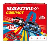 SCALEXTRIC - Circuito Compact - Pista de Carreras Completa - 2 Coches Incluidos - Escala 1:43 (Circuito CompactFast Rally)