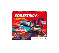 SCALEXTRIC - Circuito Compact - Pista de Carreras Completa - 2 Coches y y 2 mandos Incluidos - Escala 1:43 (Set Grand Challenge)
