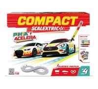 SCALEXTRIC - Circuito Compact - Pista de Carreras Completa - Escala 1:43 (Pinta y Acelera)