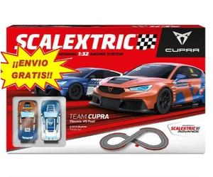 SCALEXTRIC CIRCUITO TEAM CUPRA SEAT FUEL VS ELECTRICO SCX U10423S500