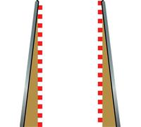 Scalextric In/Lead out Straight Border x Slot Car Race Track 2 Piezas Borde Recto con Ranura 1:32 para Pista de Carreras de Coche, Talla única (C8233)