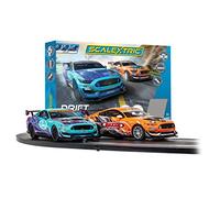 Scalextric Juegos de pistas de carreras para niños a partir de 5 años - Drift 360 Cars Speed Track - Pistas de carreras eléctricas para niños y niñas de 5 años en adelante, pistas de carreras de