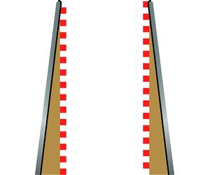 Scalextric Lead in / Lead Out Borders x 2