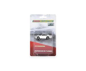 Scalextric Micro Porsche 911 Turbo Car - Blanco