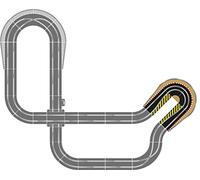 Scalextric - Paquete de Accesorios para la Pista Curva de Horquilla, Color Negro