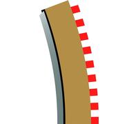 Scalextric Radius 4 Curve Inner Borders 22.5° x 4