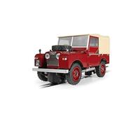 Scalextric Red C4493 Land Rover Series 1-Poppy Slot-Cars