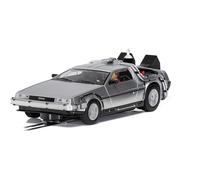 Scalextric Regreso al Futuro II Delorean 1:32 Slot Race Car C4249 Plata