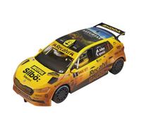 SCALEXTRIC - Vehículo de Carreras Classic - Coche Slot - Escala 1:32 (Skoda Fabia WRC2 - Cohete Suárez Mud Effect)