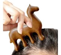 Scalp Comb - Wood Wide Tooth Head Massager - Wooden Brush For Hair,Men Women Long Short Curly Straight Travel Daily Care Relaxation