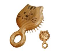 Scalp Massage Brush, Wooden Scalp Massager, Anti-Static Ergonomic Comb, Massage Tools Hair Scrubber For Scalps For Women Men Long Straight Curly Styling Home Office School Dorm Travel