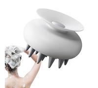 Scalp Massager Brush - Large Suction Cup, Ergonomic Suction Grip, Soft Flexible Bristles | Head Massager For Wet And Dry Hair, Spa Quality Scalp Scrubber For Hair Care Relaxation And Cleanse Routine