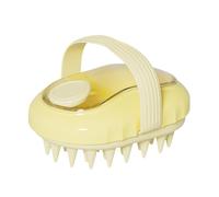 Scalp Massager - Deep Cleansing Hair Scrubber | ABS Silicone Shampoo Brush, Soft Bristle Manual Head Massage Stimulator For Dandruff Removal Wet Dry Bathroom Travel Hotel