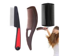 scalp scrubber, portable scalp brush, Sturdy ergonomic lice comb, deep cleansing And massage tool, dandruffs remover, hair care exfoliatings brush,stainless steel