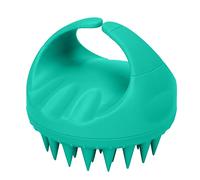Scalp Scrubber Professional Portable Hair Shampoo Brush Reduce la exfoliación del estrés para viajes a casa Verde