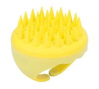Scalp Scrubber Professional Portable Hair Shampoo Brush Reduce la exfoliación del estrés para viajes a casa Amarillo