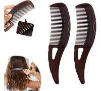 Scalp Sweep Detoxing Comb, Energy Massage Dandruff Comb, Hollow Tooth Hairbrush for Point Massage Comb for Dandruff Comb for Hair Dandruff Removal,with Skin Scraping Handle (2pcs)
