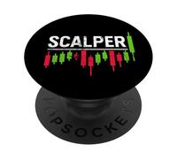 Scalper - Crypto Scalping Trading Amantes Traders Angustiados PopSockets PopGrip Adhesivo