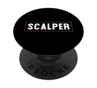 Scalper - Crypto Scalping y Day Trading para Dad Trader PopSockets PopGrip Adhesivo