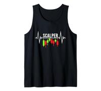 Scalper Heartbeat: línea de pulso para el comercio de criptomonedas Camiseta sin Mangas