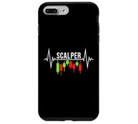Scalper Heartbeat: línea de pulso para el comercio de criptomonedas Carcasa para iPhone 7 Plus/8 Plus